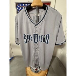 San‎ Diego Baseball Jersey Richard #3 Fox Sports BDA Adult Medium Gray